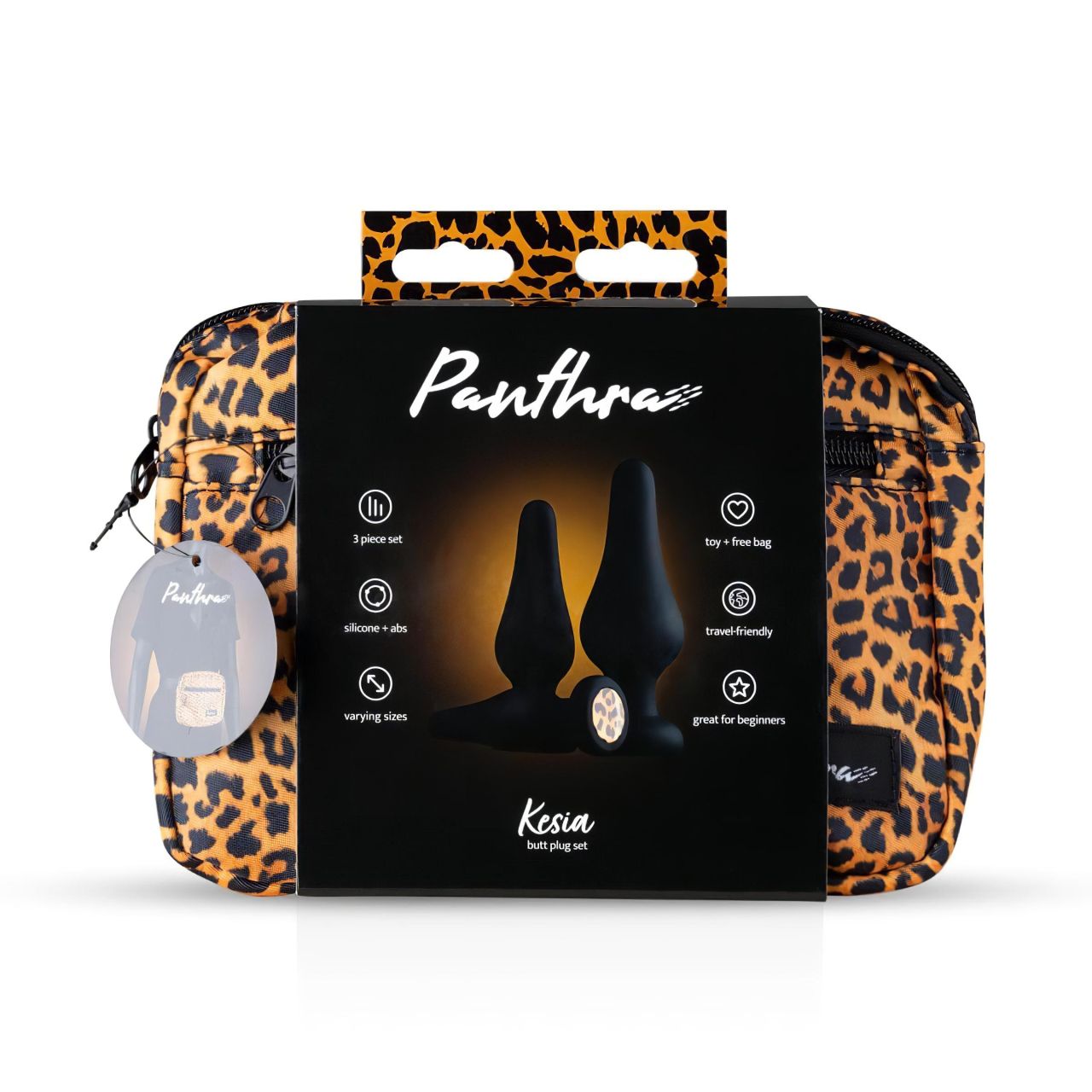 Panthra Kesia - szilikon anál plug szett (3 részes) - fekete Panthra Kesia - szilikon anál plug szett (3 részes) - fekete