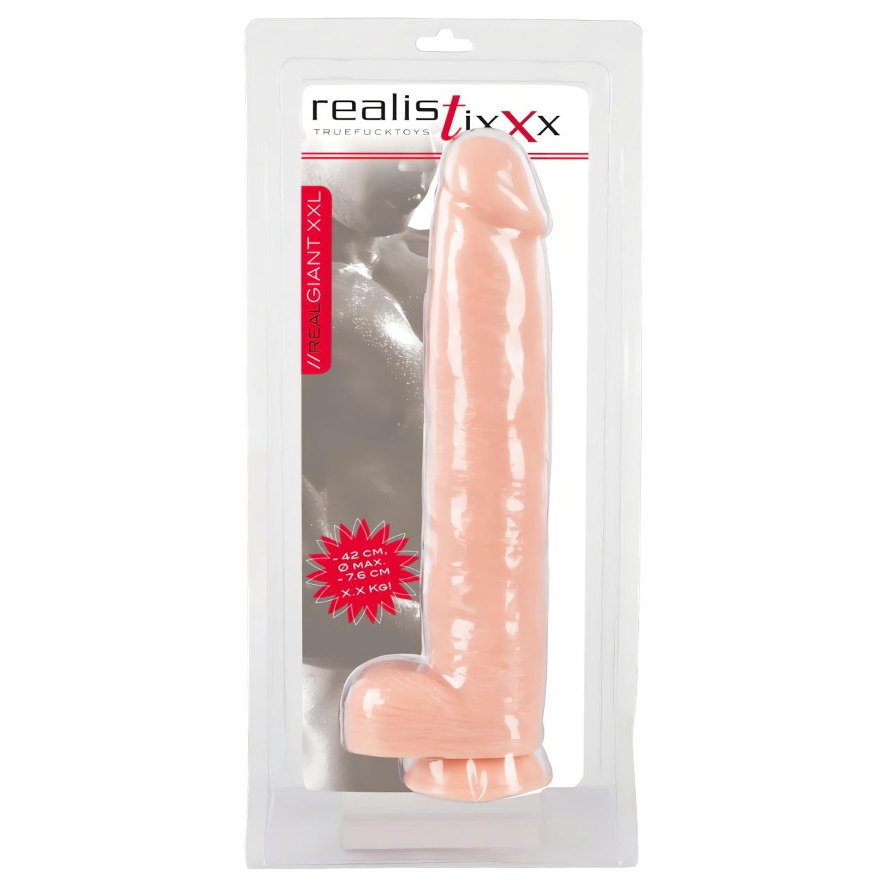 realistixxx Giant 3XL - élethű dildó (42cm) - natúr realistixxx Giant 3XL - élethű dildó (42cm) - natúr