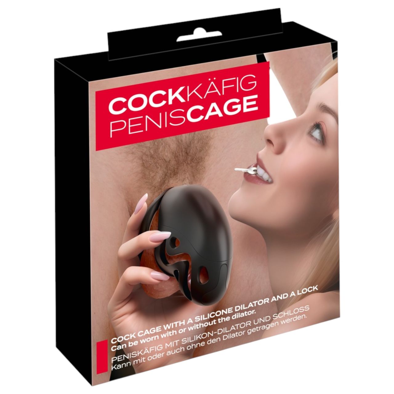 You2Toys - péniszketrec péniszpluggal (fekete) You2Toys - péniszketrec péniszpluggal (fekete)