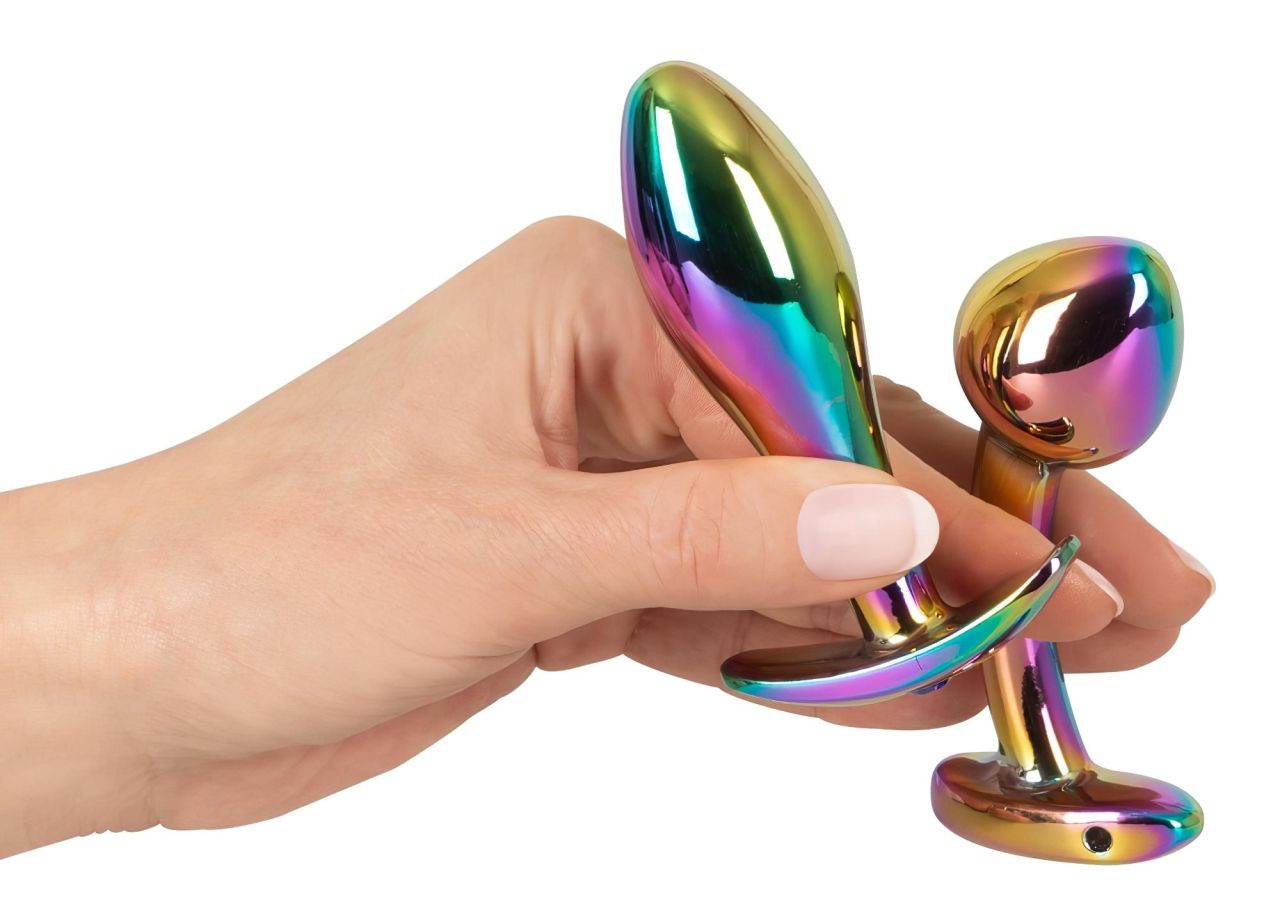 ANOS Metal Rainbow - fém anál plug szett (2 részes) ANOS Metal Rainbow - fém anál plug szett (2 részes)