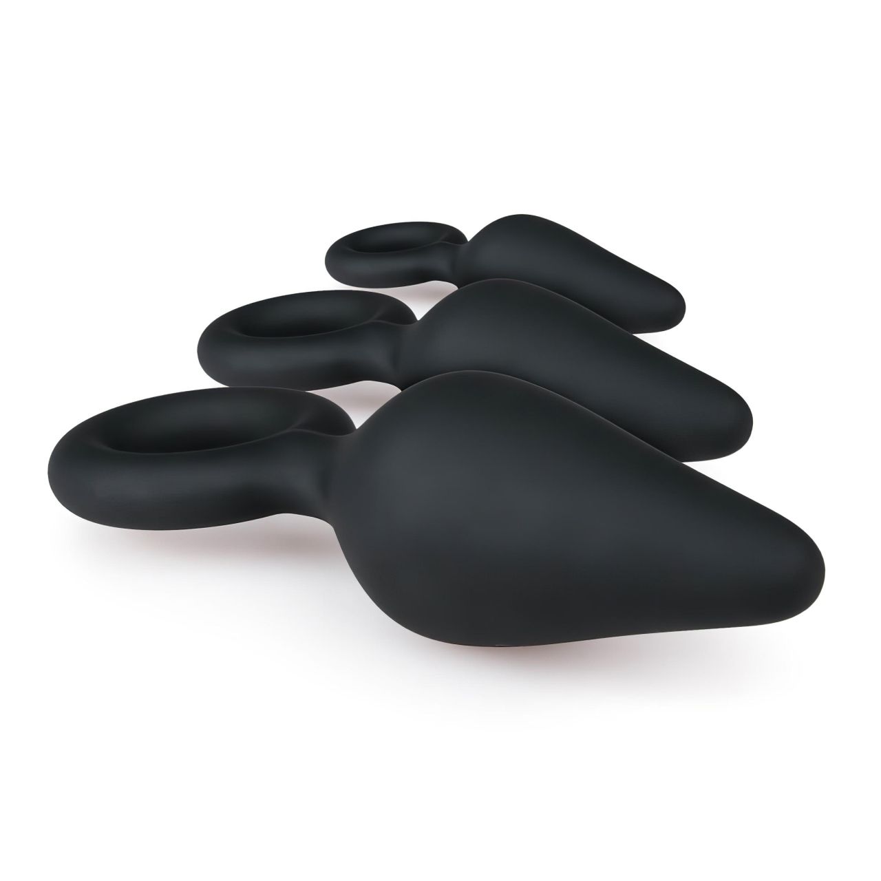 Easytoys - gyűrűs anál plug szett - 3db (fekete) Easytoys - gyűrűs anál plug szett - 3db (fekete)