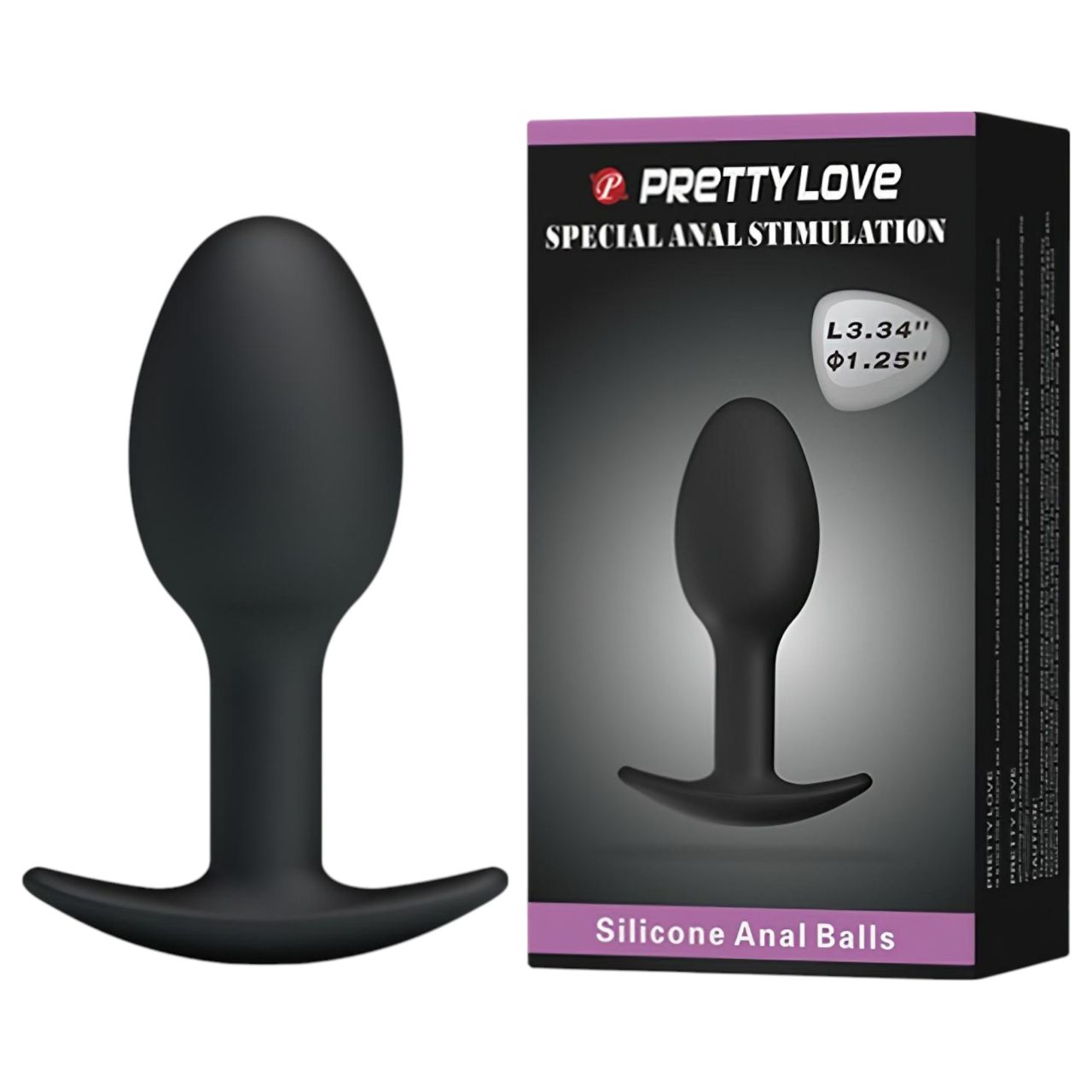 Pretty Love - anál dildó (fekete) Pretty Love - anál dildó (fekete)