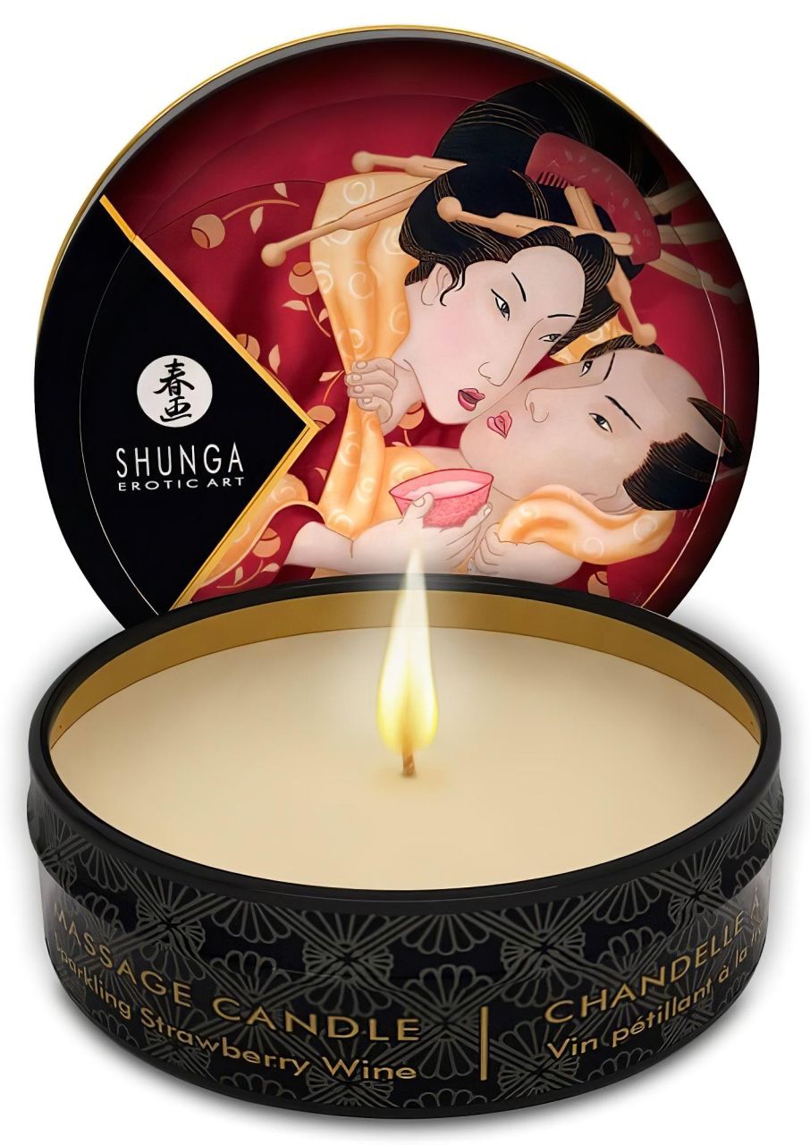 Shunga - masszázsgyertya - eper (30ml) Shunga - masszázsgyertya - eper (30ml)